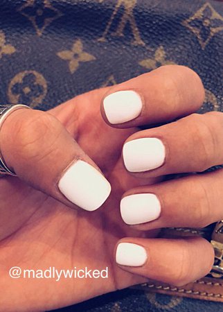 (43) Pinterest - White dip powder nails 2018. Courtesy of Annie @ The Louvre (midland,tx) | Nails 2018