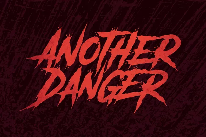 Another Danger - Horror Font | Stunning Display Fonts ~ Creative Market