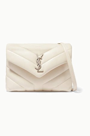 Loulou Toy Quilted Leather Shoulder Bag - White