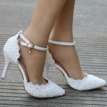 White-lace-wedding-shoes