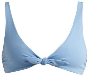 Rio Knot Detail Bikini Top - Womens - Light Blue