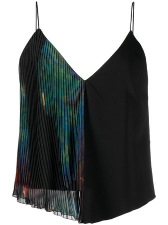 Shop Just Cavalli panelled sleeveless blouse with Express Delivery - FARFETCH