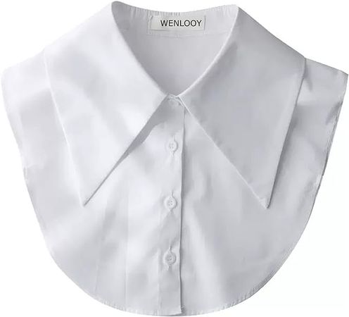 WENLOOY Cotton Lace Fake Collar Detachable Blouse Dickey Collar Half Shirts Faux False Collar for Women & Girls Favors at Amazon Women’s Clothing store