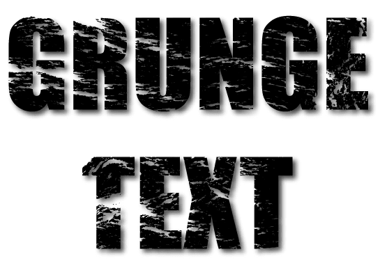 Grunge text