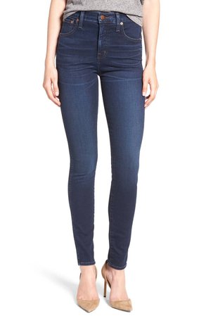 Madewell 10-Inch High Rise Skinny Jeans (Hayes Wash) | Nordstrom