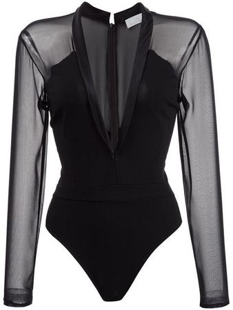Fleur Du Mal tuxedo bodysuit $345 - Buy SS17 Online - Fast Global Delivery, Price