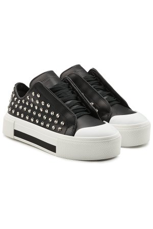 Leather Platform Sneakers with Embellishment Gr. EU 37.5