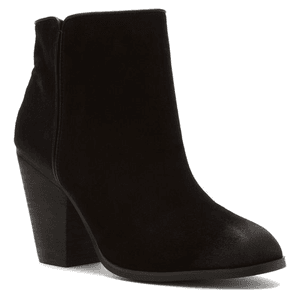 Black Heeled Ankle Bootie Boot