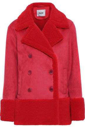 Stand Studio Johanne Double-breasted Faux Shearling Coat