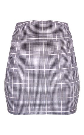 Black Dogtooth Check Mini Skirt | Skirts | PrettyLittleThing USA