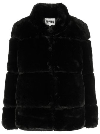 Apparis SARAH Faux Fur Coat SARAH Black | Farfetch