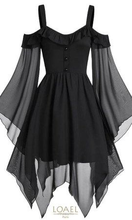 Gothic Dress Black | Loael