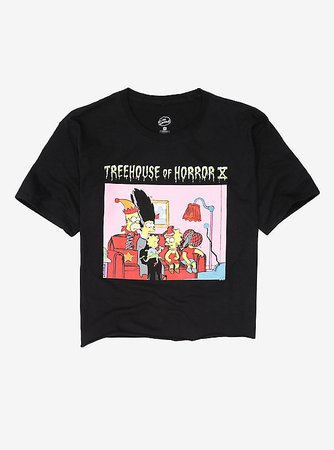 The Simpsons Treehouse Of Horror X Couch Girls Crop T-Shirt