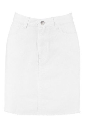 Tall Denim Mini Skirt White| Boohoo