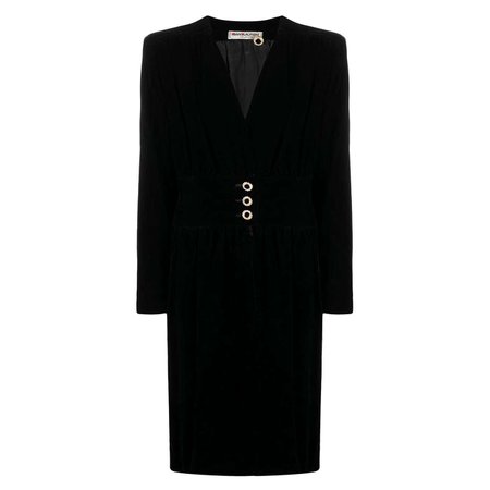 Iconic Yves Saint Laurent YSL Evening Velvet Silk Dress For Sale at 1stDibs