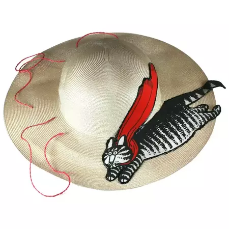 Flying Kliban Cat Hat For Sale at 1stDibs | cat flower hat, kilban cat, kliban cat images