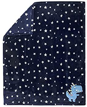 Amazon.com: Baby Essentials Plush Fleece Throw and Receiving Baby Blankets for Boys and Girls (Blue Dino) : Baby