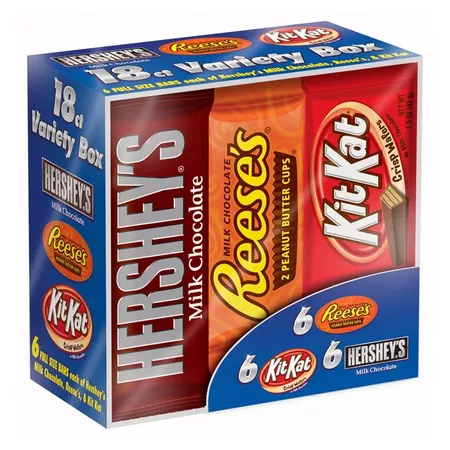 HERSHEY'S Candy Bars Variety Pack - 18ct : Target