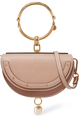 Chloé | Nile Bracelet mini textured-leather shoulder bag | NET-A-PORTER.COM