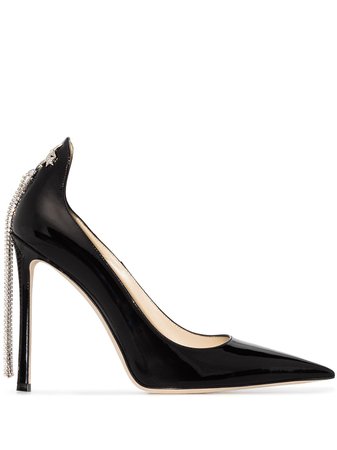 Shop Jimmy Choo Spruce 110mm dangle chain pumps with Express Delivery - FARFETCH