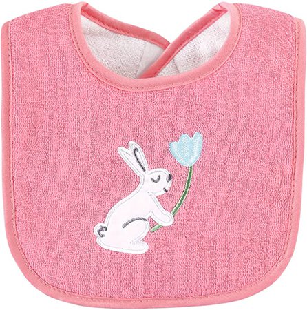 Amazon.com: Hudson Baby Unisex Baby Cotton Terry Drooler Bibs with Fiber Filling, Girl Fox, One Size : Baby