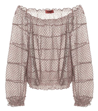 Missoni - Off-shoulder knit blouse | Mytheresa