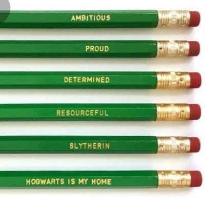 Slytherin pencils