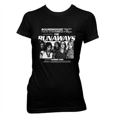 The Runaways - Joan Jett - Women's Hand Silk Screened 100% cotton t-shirt - Tops