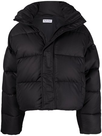 Balenciaga BB puffer jacket black 642227TJO05 - Farfetch