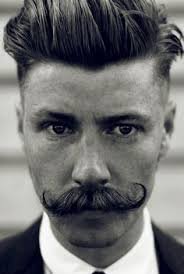 sexy man with 1920s hairstyle and mustache - Google Search