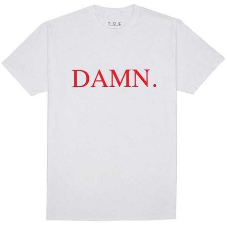 DAMN. T-Shirt (White) ($35)