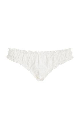 Chloe Broderie Anglaise Bikini Bottom By Juillet Swimwear | Moda Operandi