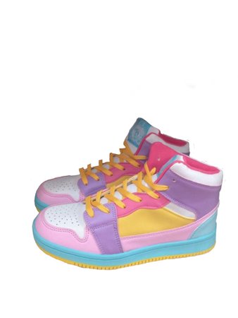 Purple pink yellow sneakers polyvore moodboard filler | moodboard, png, filler, minimal, overlay in 2018 | Pinterest | Polyvore, Shoes and Mood boards