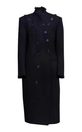 Oversized Open-Back Wool Gabardine Coat By Alaïa | Moda Operandi