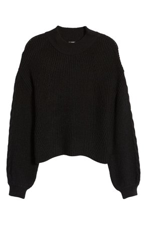 BP. Cable Knit Balloon Sleeve Sweater | Nordstrom
