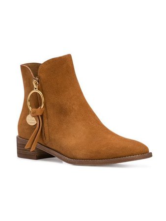 See By Chloé Round Toe Boots - Farfetch
