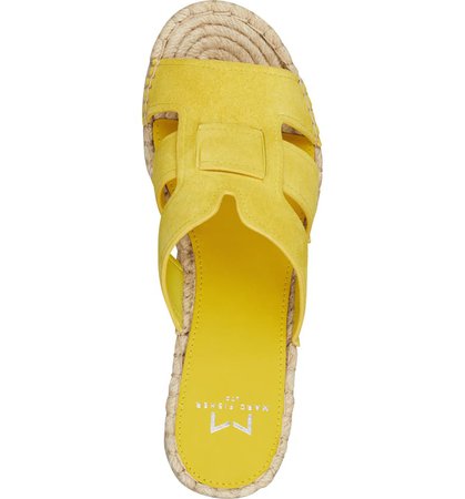 Marc Fisher LTD Robbyn Espadrille Wedge Sandal (Women) Yellow
