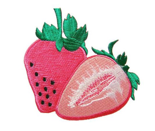 Etsy Pink Strawberry Fruit DIY Applique Iron on Patch DIYMINT