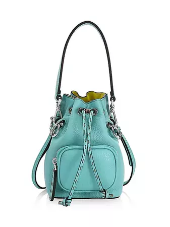 Shop Fendi Mini Mon Tresor Leather Bucket Bag | Saks Fifth Avenue