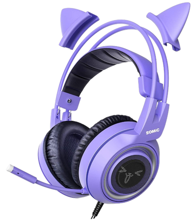 purple gaming headset