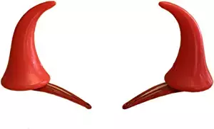 Amazon.com: Secaden Devil Horns Hair Clip Halloween Cosplay Costume Headwear Accessories Party Dress Up (Red) : Clothing, Shoes & Jewelry