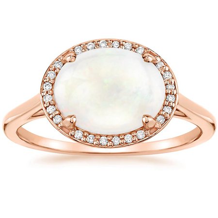 Opal Cherish Ring in 14K Rose Gold | Brilliant Earth
