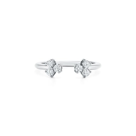 Tiffany Aria open ring in platinum. | Tiffany & Co.