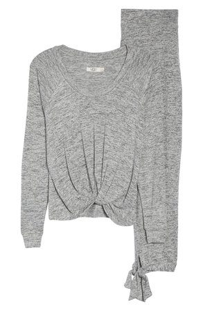 UGG® Fallon Long Pajamas | grey