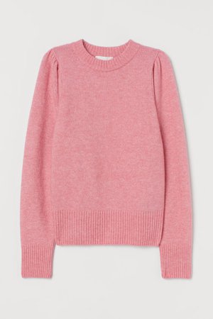 Fine-knit Sweater - Pink melange - Ladies | H&M US