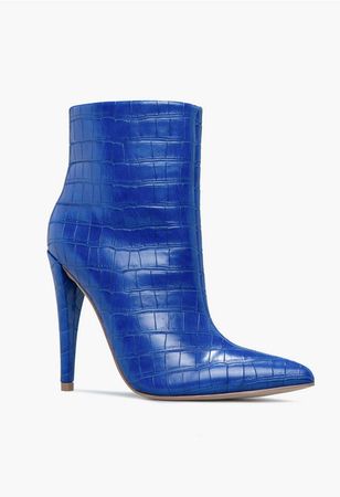 Clarise Stiletto Bootie in Blue - Get great deals at JustFab