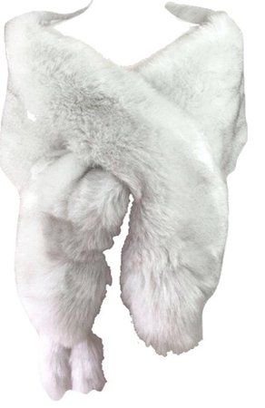 white fur faux
