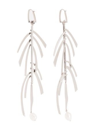 Givenchy silver-tone pearl drop earrings