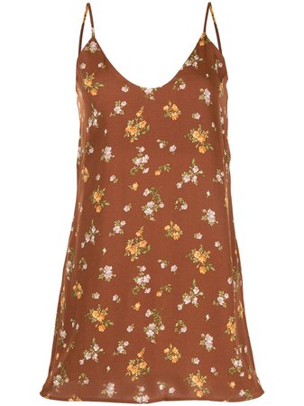 Reformation Ventura floral-print slip dress