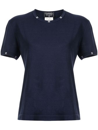 Navy blue Chanel T-shirt